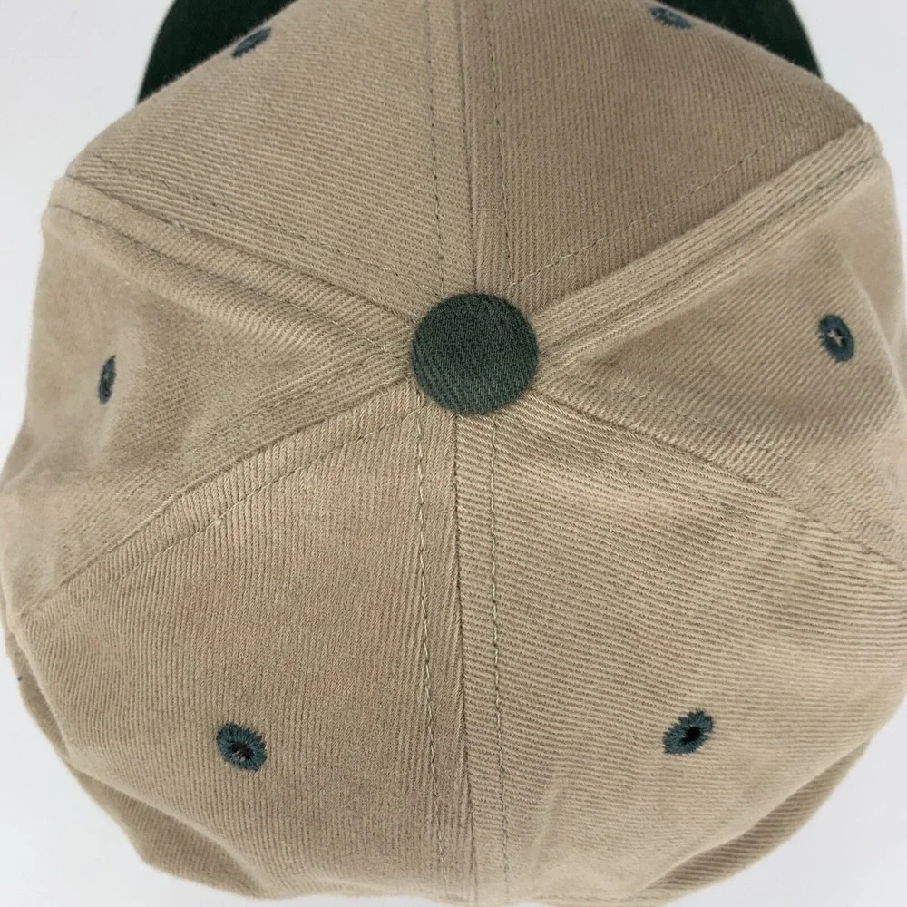Mannix Oil Company Inc Hat Tan Green Adjustable Snapback Cap Factory
